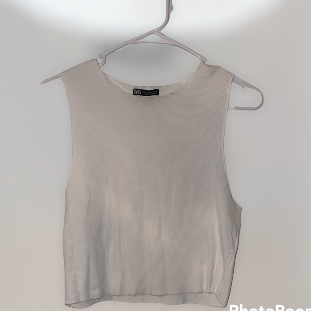 Zara White Tank